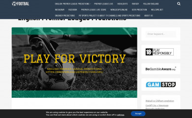 premierleagueprediction.org screenshot