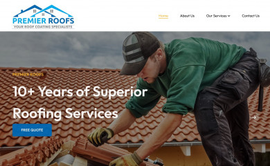 premierroofs.com.au screenshot