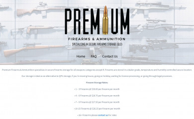 premiumfirearms.com.au screenshot