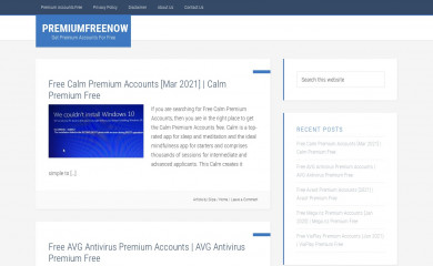 premiumfreenow.com screenshot