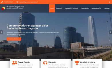 premiumingenieros.cl screenshot