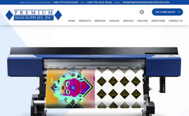 premiumsignsupplies.com screenshot