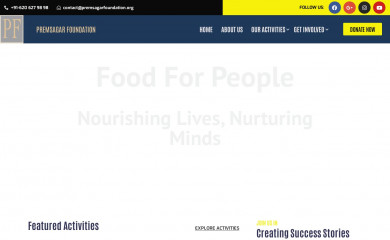 premsagarfoundation.org screenshot