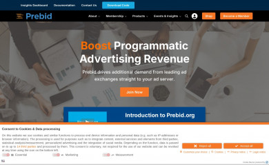 prebid.org screenshot