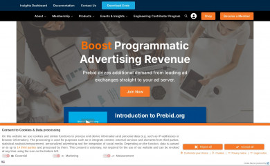 prebid.org screenshot