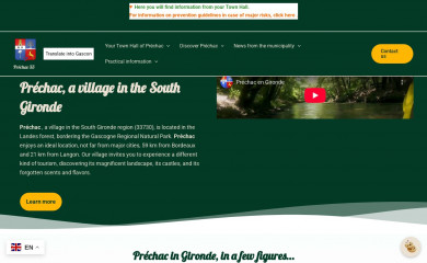 prechac33.fr screenshot