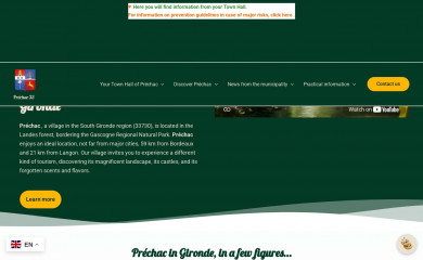 prechac33.fr screenshot