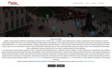 precise-advertising.com screenshot