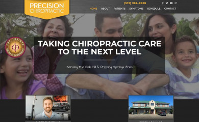 precisionchiropracticatx.com screenshot