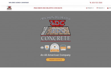 precisiondecorativeconcrete.com screenshot