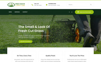 precisionlawncare.ca screenshot