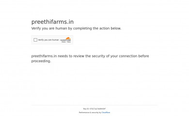 preethifarms.in screenshot