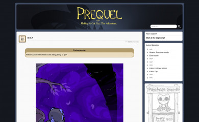 prequeladventure.com screenshot