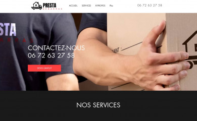presta-debarras.fr screenshot