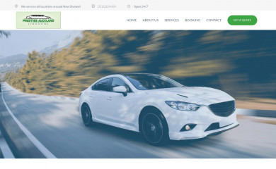 prestigeaucklandlimo.co.nz screenshot