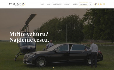 prestoncapital.cz screenshot