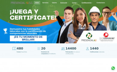 presencial4u.com.mx screenshot