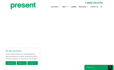 present.ca screenshot