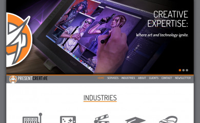 presentcreative.com screenshot