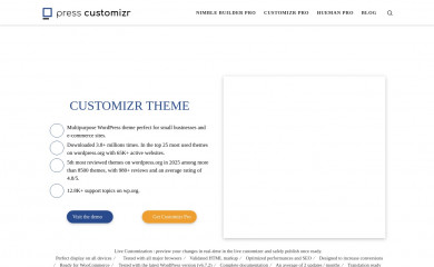 https://presscustomizr.com/customizr screenshot