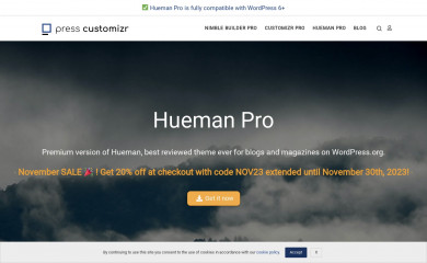Hueman Pro screenshot
