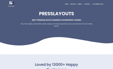 presslayouts.com screenshot