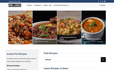 pressurecookrecipes.com screenshot
