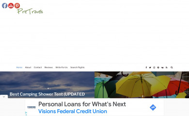 pretravels.com screenshot