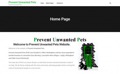 preventunwantedpets.co.uk screenshot