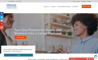primalhealthcoach.com screenshot