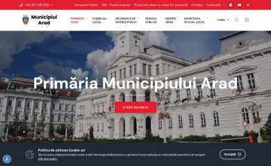 primariaarad.ro screenshot