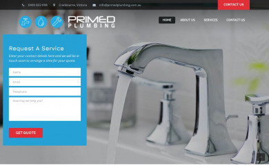 primedplumbing.com.au screenshot