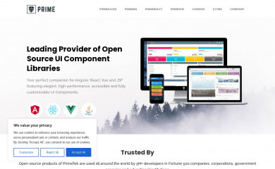 primefaces.org screenshot