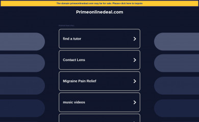 primeonlinedeal.com screenshot