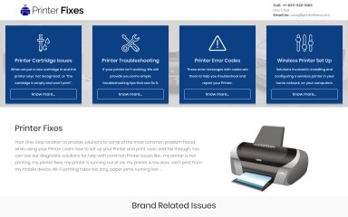 printerfixes.com screenshot