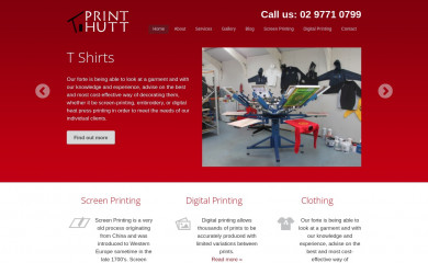 printhutt.com.au screenshot