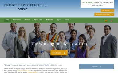 princelaw.com screenshot