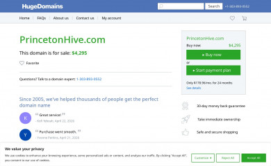 princetonhive.com screenshot