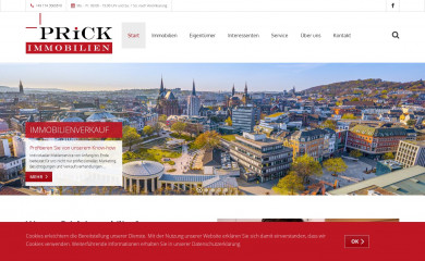 prick-immobilien.com screenshot