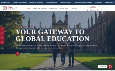 pridestudyabroad.com screenshot