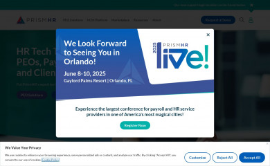 prismhr.com screenshot