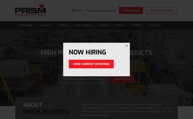 prismplastics.com screenshot