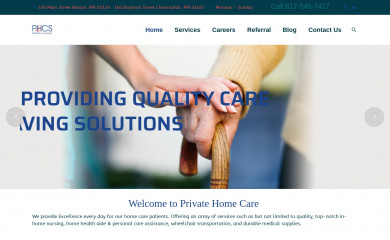 privatehomecare.org screenshot