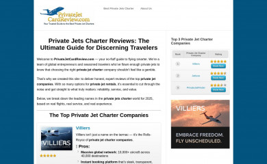 privatejetcardreview.com screenshot