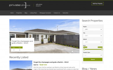 privatesale.co.nz screenshot