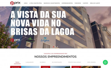prixconstrutora.com.br screenshot