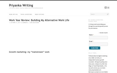 priyankawriting.com screenshot