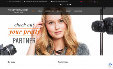 promovisionmodels.com screenshot