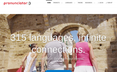 pronunciator.com screenshot