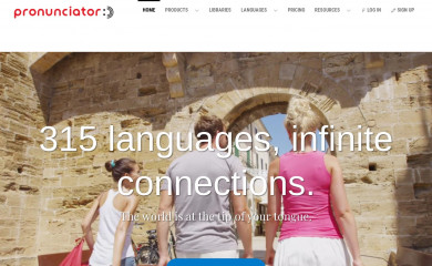 pronunciator.com screenshot